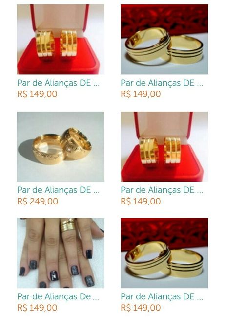 Alianças de moeda antiga! - 2