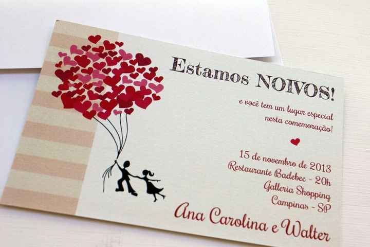 Idéias de convites para o noivado! #vemver - 9