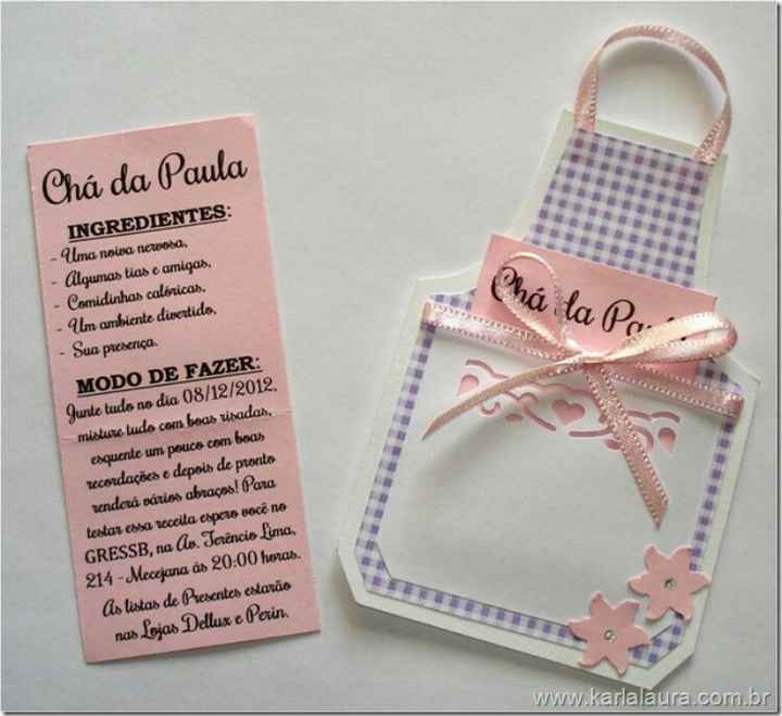 Idéias de convite para chá de panela! #vemver - 7