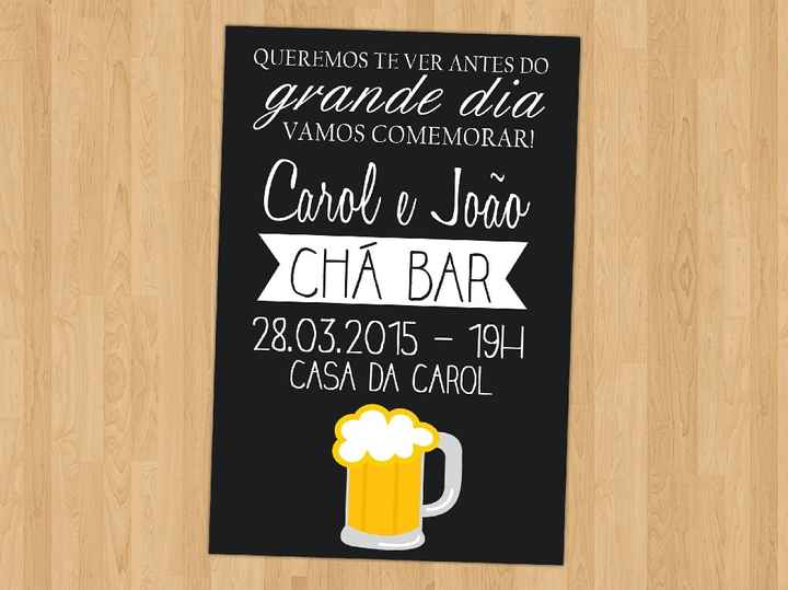 Idéias de convite para chá bar!! #vemver - 2