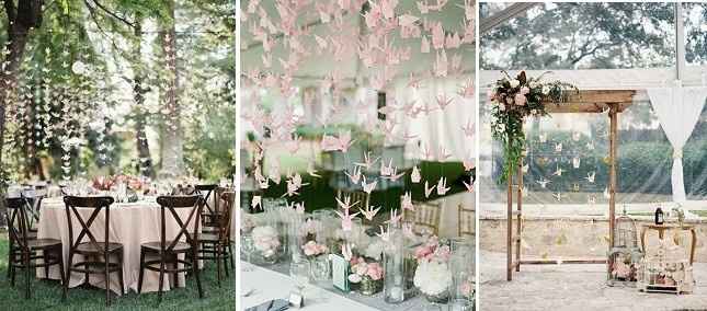 Decoração de casamento com origami!! #vemver - 1