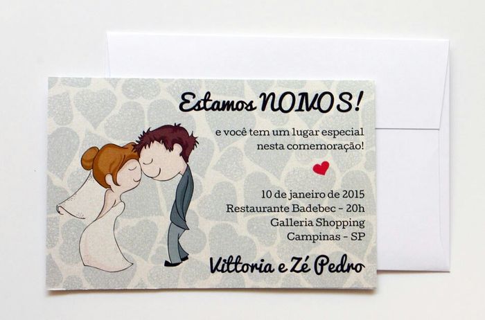 Idéias de convites para o noivado! #vemver - 8
