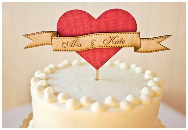 Idéias de topo de bolo para noivado! #vemver - 5