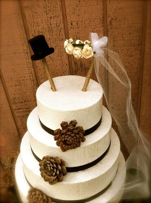 Idéias de topo de bolo para noivado! #vemver - 15