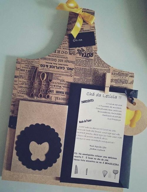 Idéias de convite para chá de panela! #vemver - 4