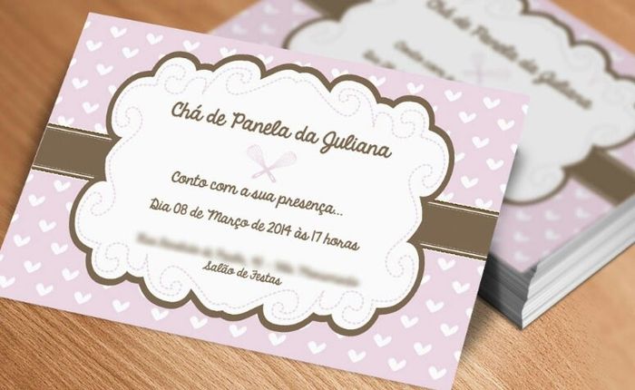 Idéias de convite para chá de panela! #vemver - 9