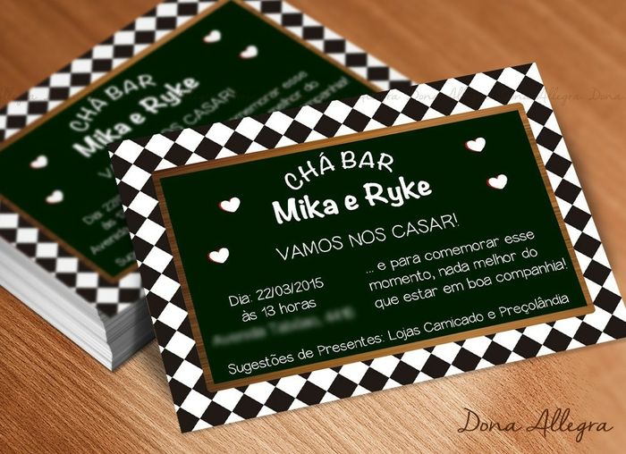 Idéias de convite para chá bar!! #vemver - 9