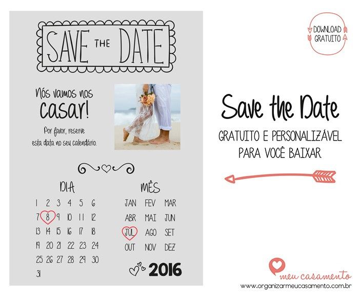 Inspirações para o save the date!! #vemver - 24