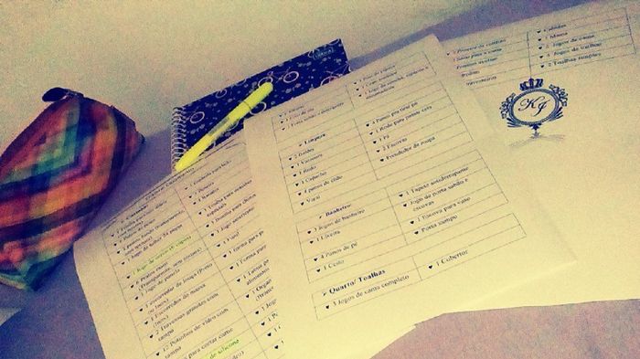Me organizando!! #vemver - 2