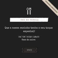 Convites do chá de panela - 2