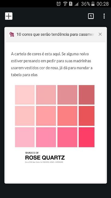 Cores branco e Rosa Quartz - 1