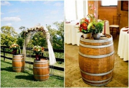 Barril para decoração.