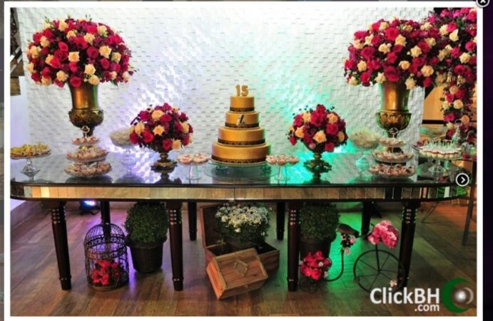 Decoração da mesa do bolo - 3