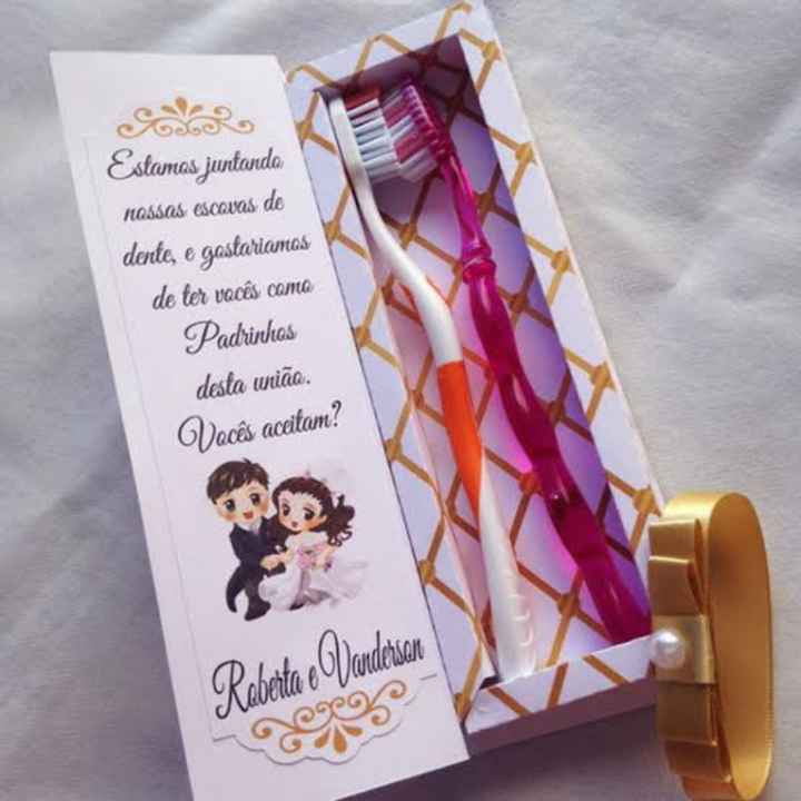 Convite diferente para padrinhos!! - 2