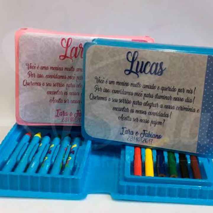Ideias de lembranças para Daminhas e Pajens - 2