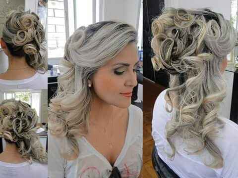 Dicas penteado cabelo semi preso e solto com veu - 1