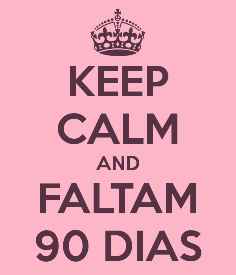 Faltam 90 dias *o*