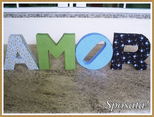 Letras decorativas 