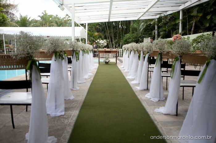 Decoração da cerimônia 