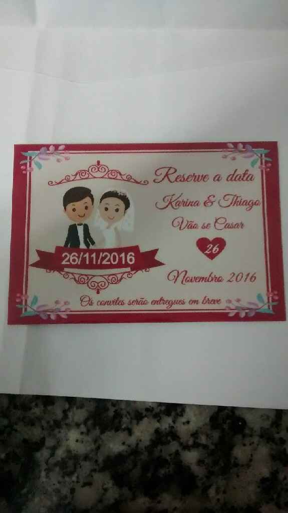 Meu save the date (imãde geladeira) - 1