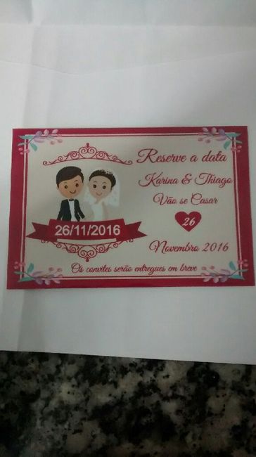 Meu save the date (imãde geladeira) - 1