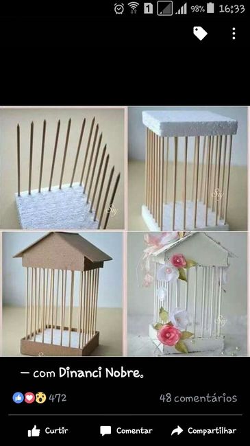 Diy - gaiola decorativa - 1
