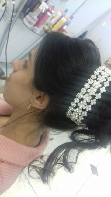  Teste de penteado #vemver 👰💕 - 2