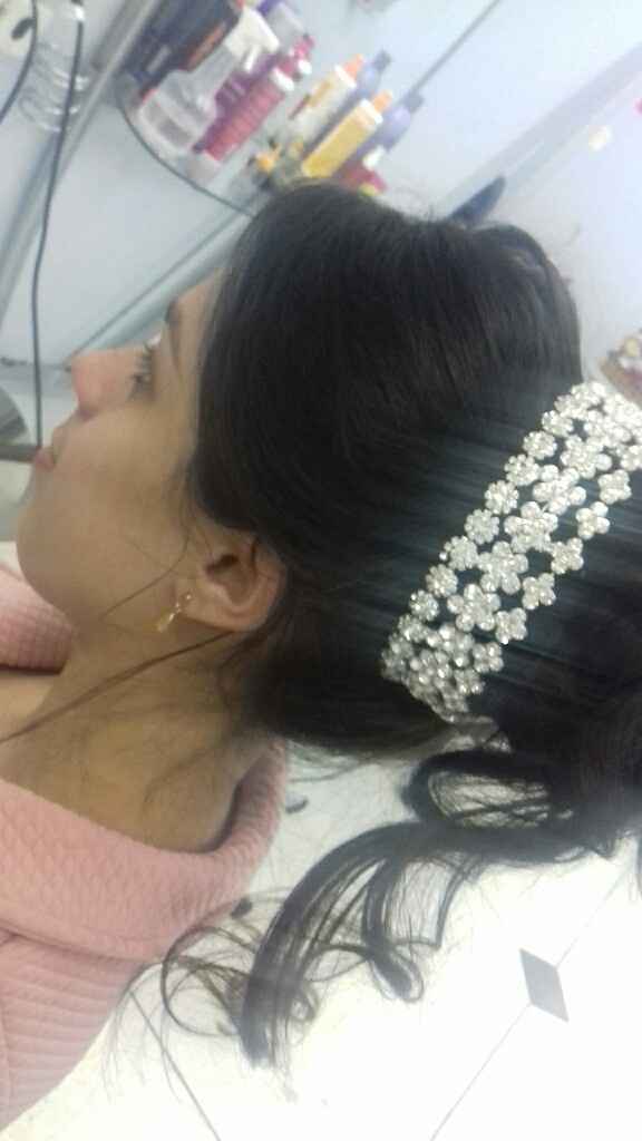 Teste de penteado #vemver 👰💕 - 2