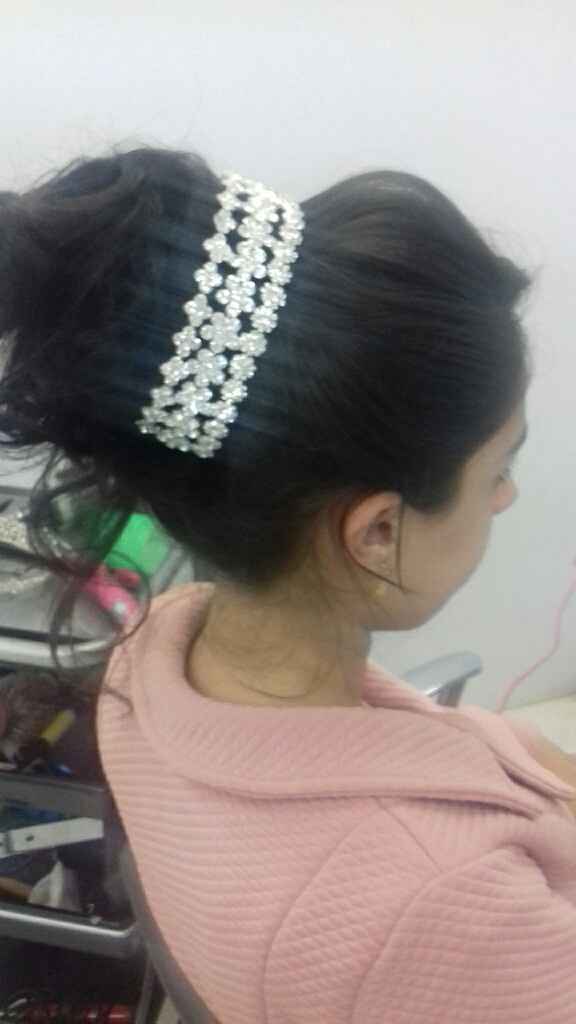  Teste de penteado #vemver 👰💕 - 3