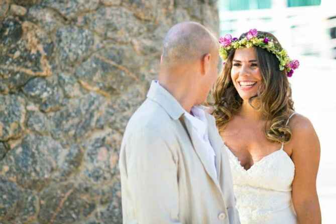 Noivos se vendo no casamento pela primeira vez  😍❤ - 1