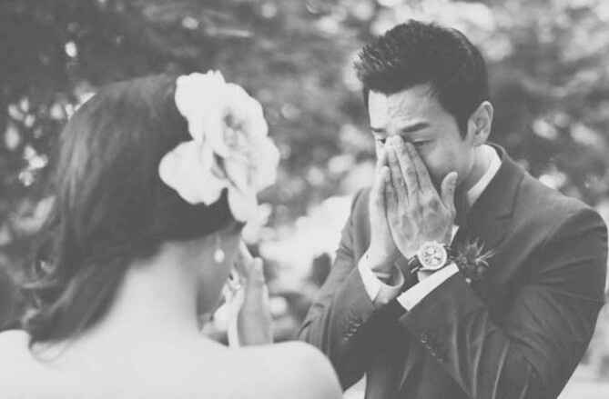 Noivos se vendo no casamento pela primeira vez  😍❤ - 5