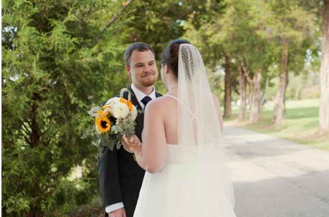 Noivos se vendo no casamento pela primeira vez  😍❤ - 10