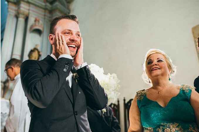 Noivos se vendo no casamento pela primeira vez  😍❤ - 20