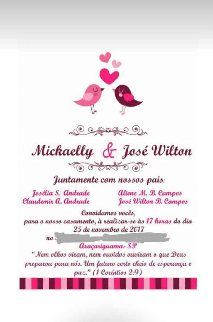 Nosso convite!! ❤💍 - 1