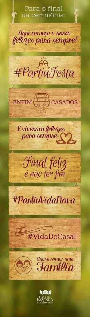 Plaquinhas no casamento ❤ - 2