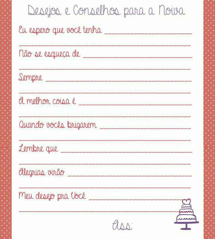 Brincadeiras para fazer no chá 💕 - 2