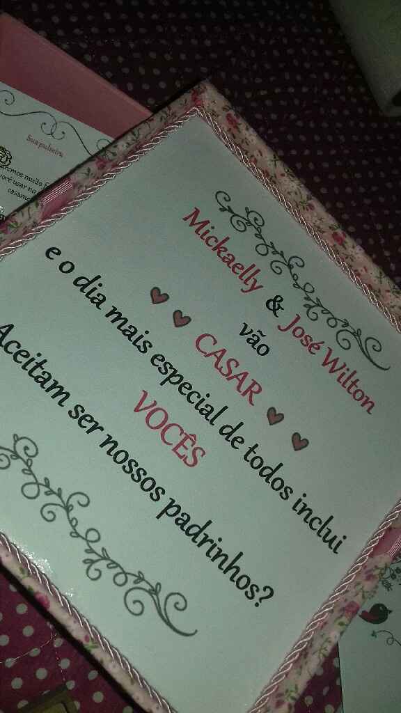 Convite dos padrinhos!! 💖 #prontos #vemver - 2
