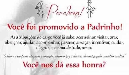 Convite dos padrinhos - 2