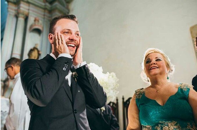 Noivos se vendo no casamento pela primeira vez  😍❤ - 20