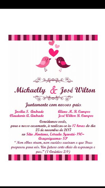 Meu convite 😍 - 1
