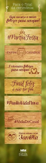 Plaquinhas no casamento ❤ - 2
