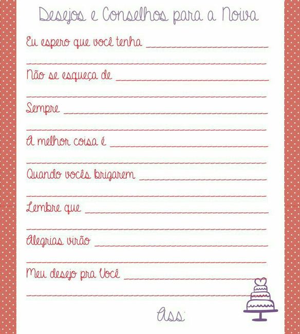 Brincadeiras para fazer no chá 💕 - 2