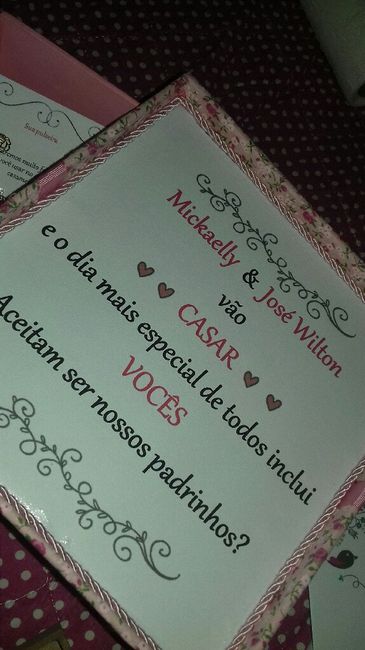 Convite dos padrinhos!! 💖 #prontos #vemver - 2