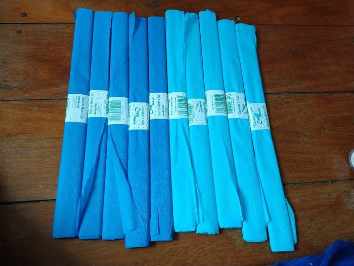 Papel crepom para forminhas de doce R$0,65 cada