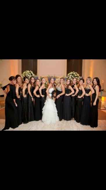 Madrinhas - Padronizar os vestidos ou não?? - 1