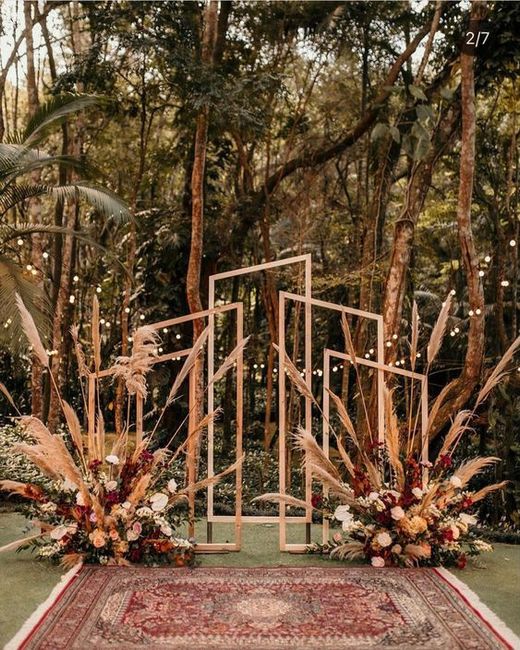 Arco de flores da cerimônia 3