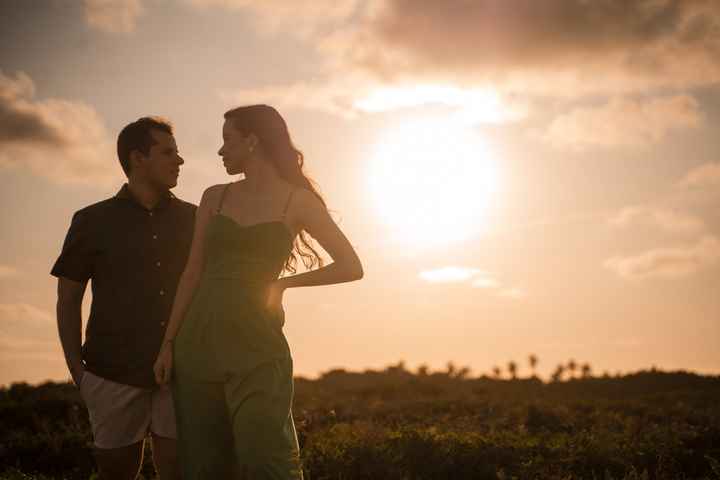 Pre wedding: a previsão era de chuva e ganhamos um por do sol lindo - 1