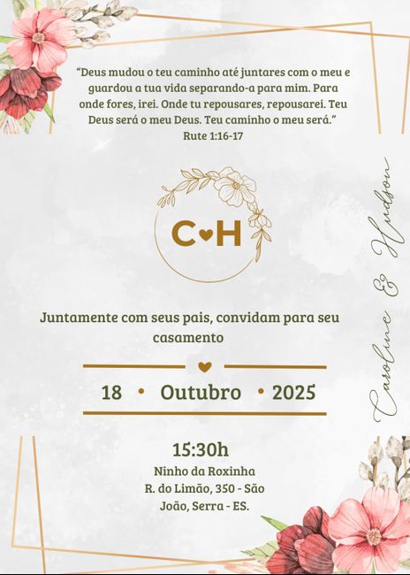 Convite casamento 2