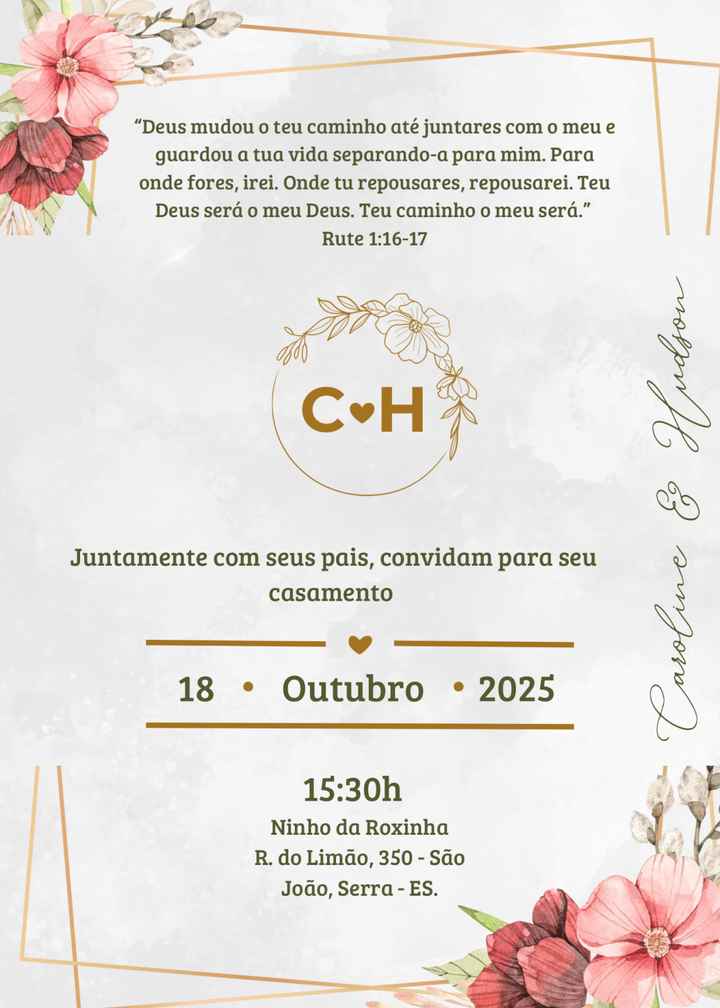 Convite casamento - 1