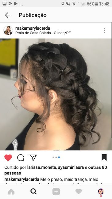 Qual será o tipo do penteado? 1